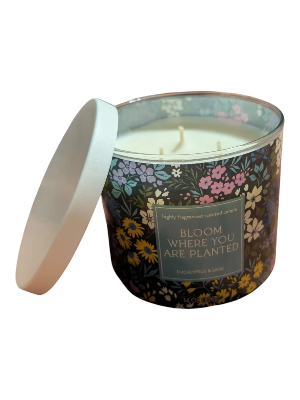 Bloom Where You Are Planted Eucalyptus & Sage Scented Candle 14oz
